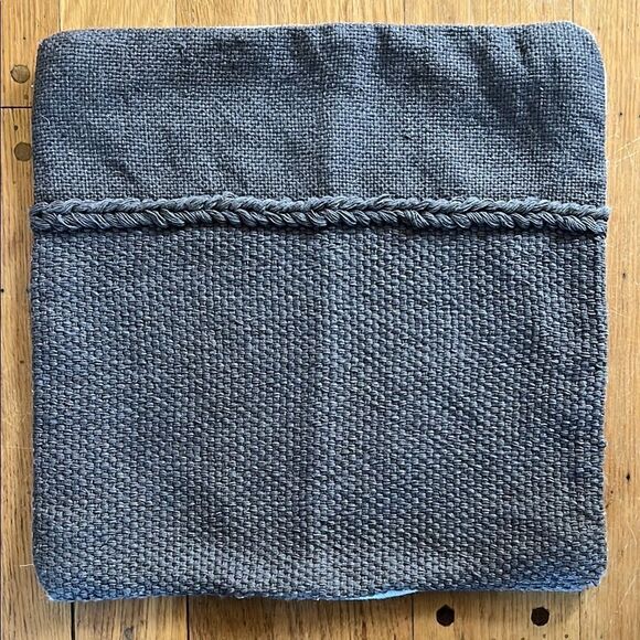 Pottery Barn Gray Knit Pillow Cover - Picture 1 of 8